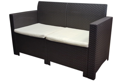 Двухместный диван RATTAN NEBRASKA SOFA, цвет венге