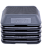 Степ-платформа быстросборная SP-401 40х40х30 см, квадратная, обрезиненная, 5-ти уровневая